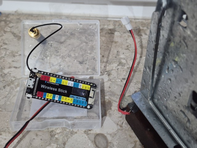Elektronische Überwachung der Lebendfalle mit ESP32 und LoRa